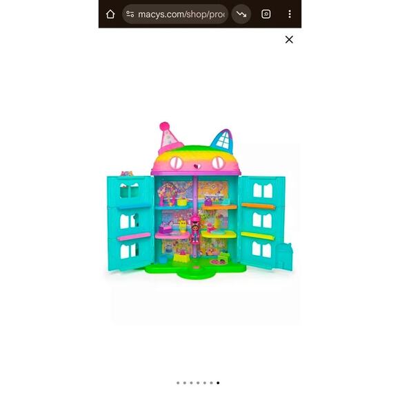 New in Box Gabby's Dollhouse15 Piece Rainbow Celebration Dollhouse - Picture 1 of 8